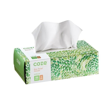 Coze Tissues  Fine Facial 2 Ply 100 Pulls